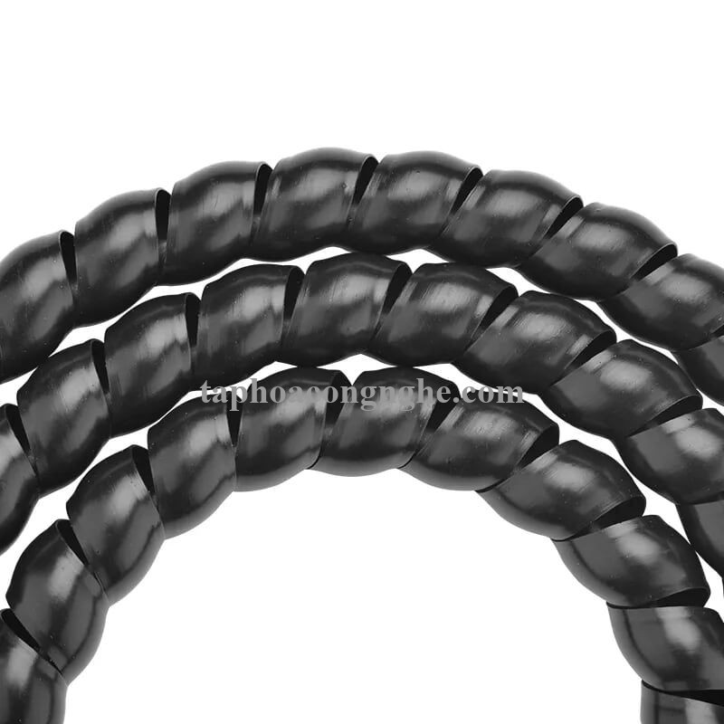 Ugreen 30821 5M Size 10mm màu Đen Dây ống xoắn PE bảo vệ cáp cao cấp LP122 30030821